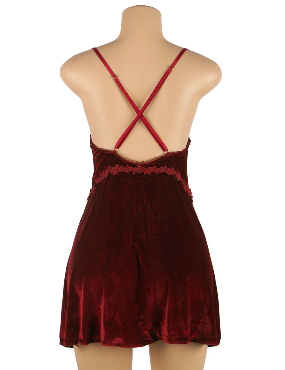 Velour Red Night Dress