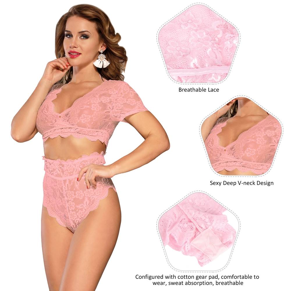 Lily Pink Lingerie Bra & Panty