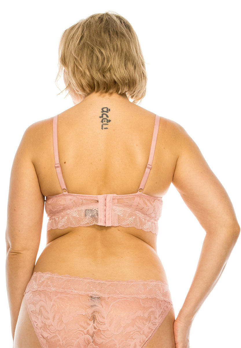 Mellow Rose Lace Bra Set