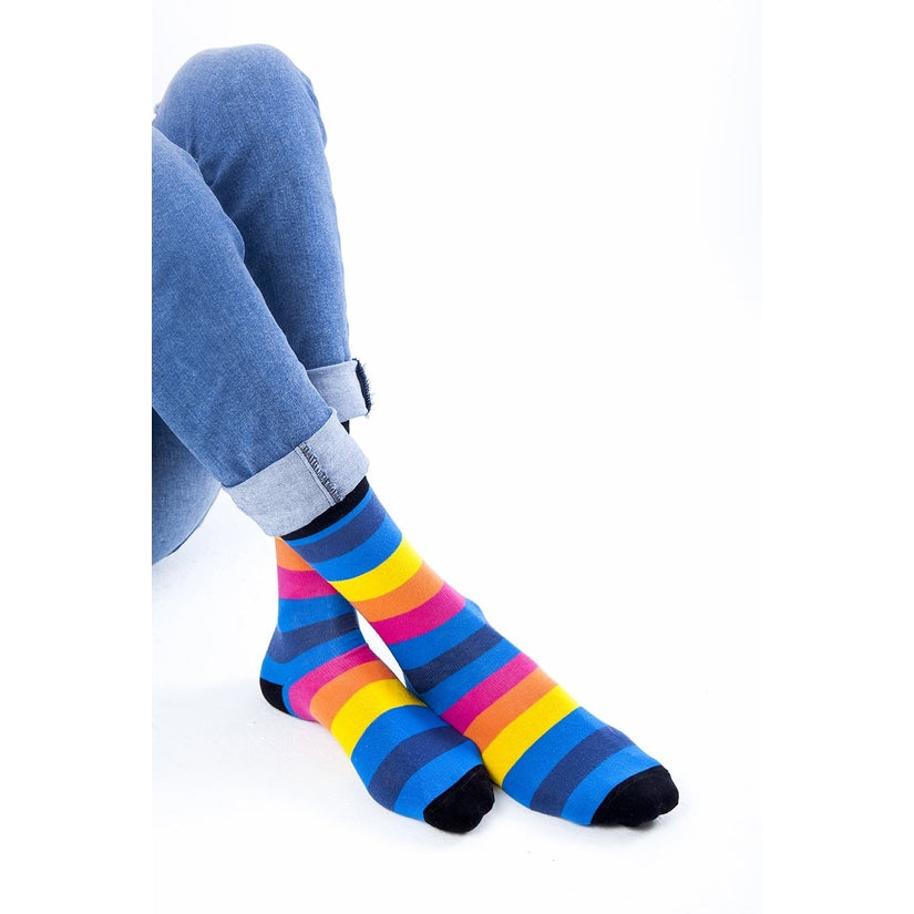 Rainbow Stripe Crew socks