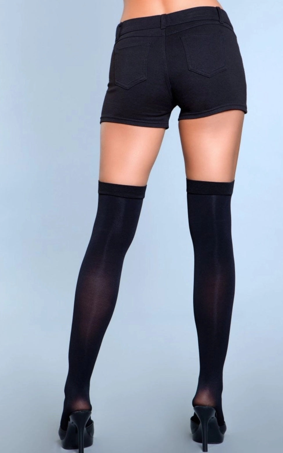 Illusion Clip Garter Thigh Highs