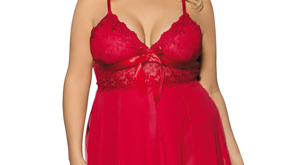 Fantasy Island Flirty Red Babydoll