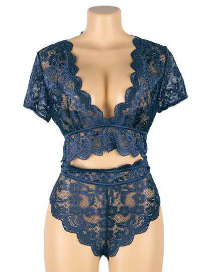 Lily Dark Blue Lingerie Set