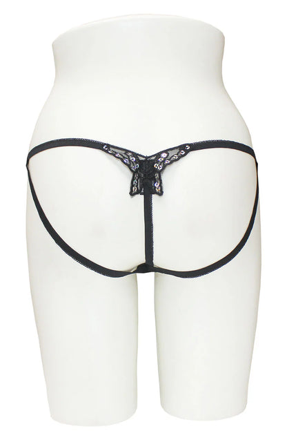Butterfly Crotchless Thong