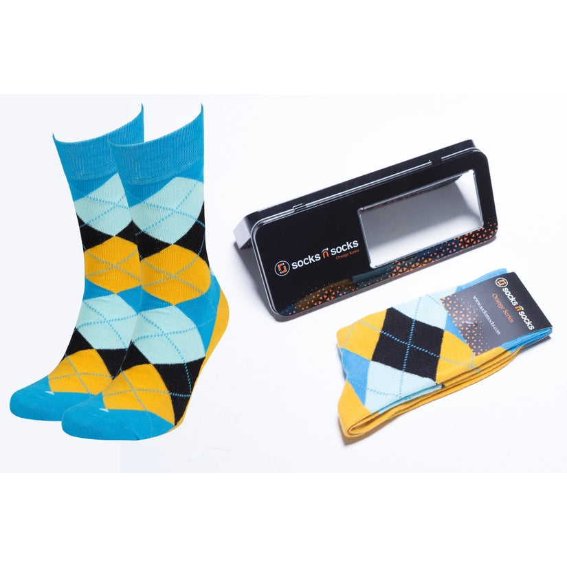 Bluebird Argyle Men Socks